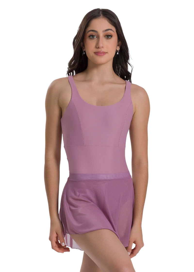 So Danca BY77 Naiara mauve mesh pull-on skirt 