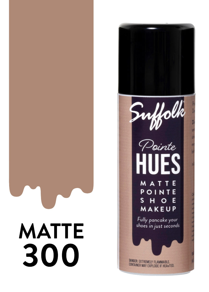 Suffolk 1598 Pointe Hues Matte Pointe Shoe Makeup Pancaking Spray in dark beige Matte 300