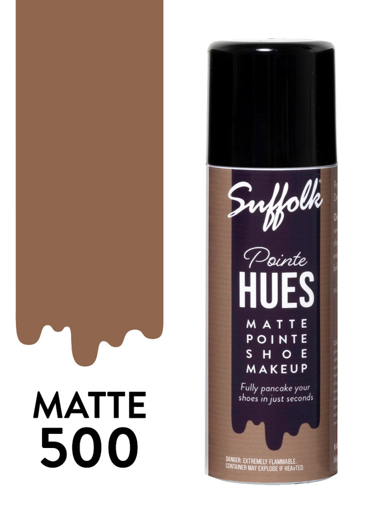 Suffolk 1598 Pointe Hues Matte Pointe Shoe Makeup Pancaking Spray in brown Matte 500