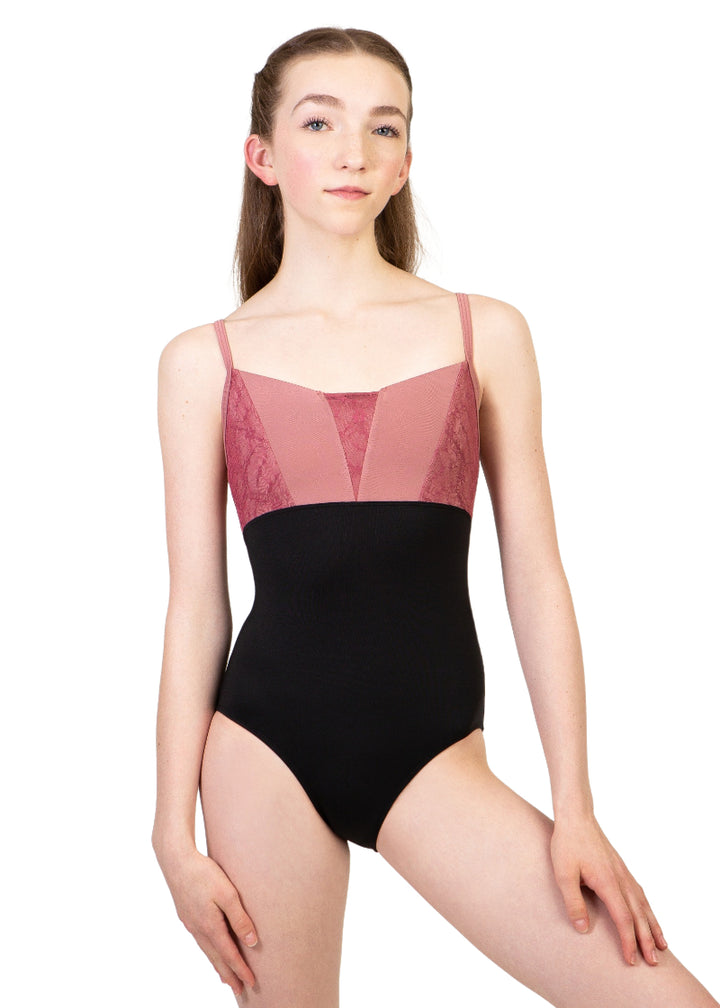 Chateau Lace Camisole Leotard (Pink)