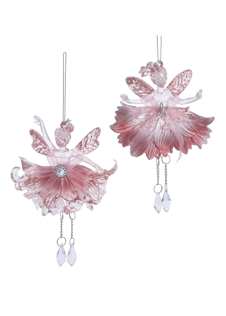 Fairy Ballerina w/ Bow Ornament (6.3")