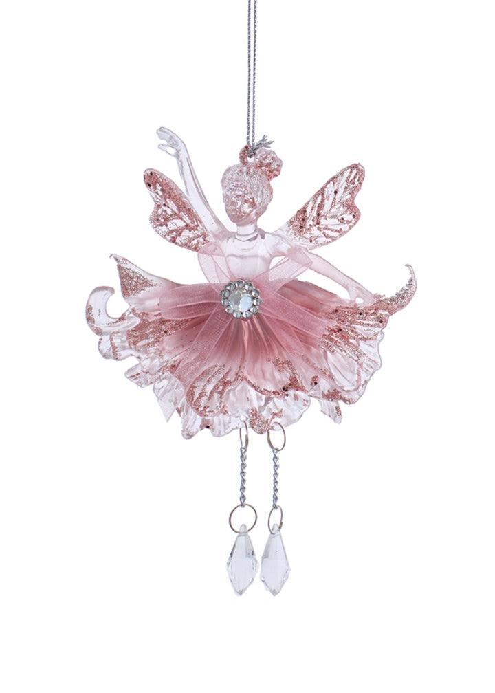 Fairy Ballerina w/ Bow Ornament (6.3")