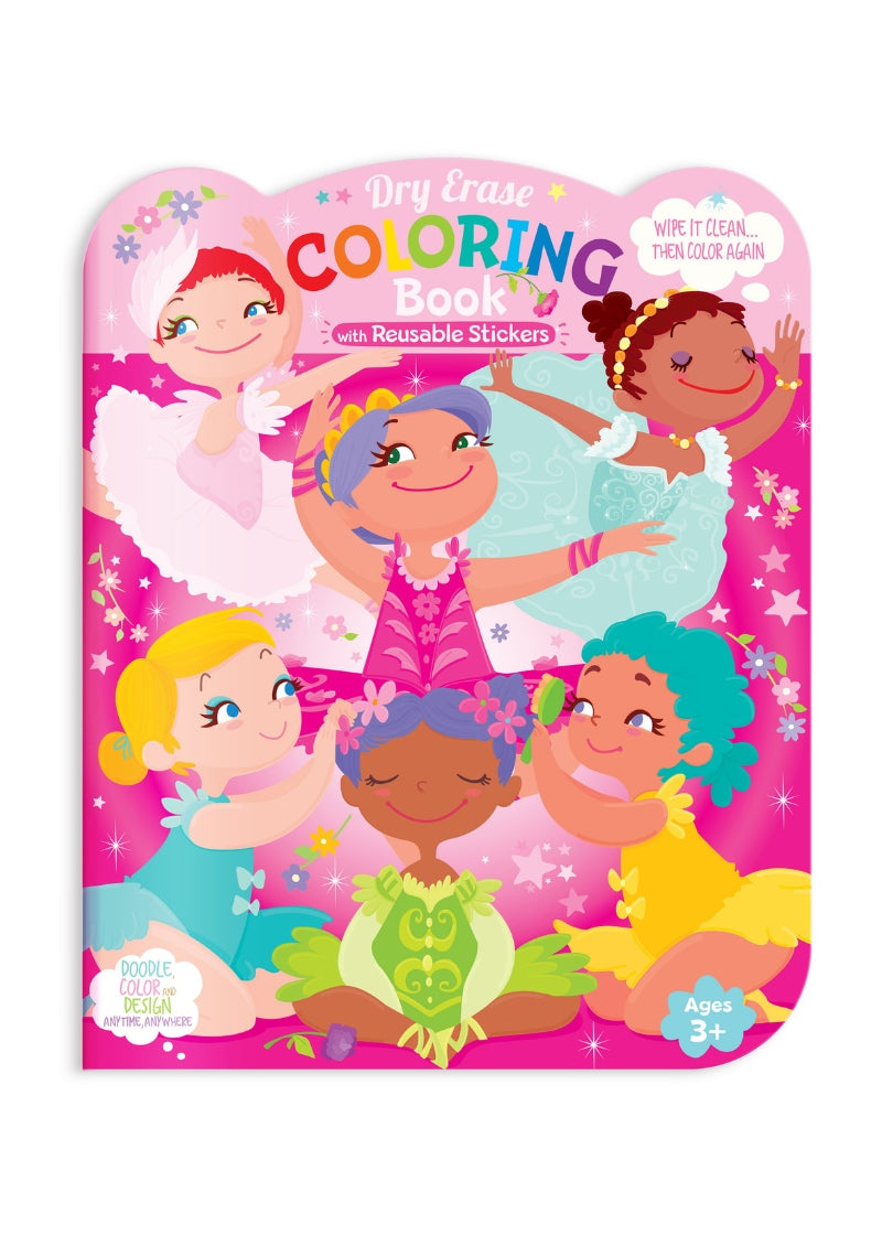 cover of dry erase reusable coloring book