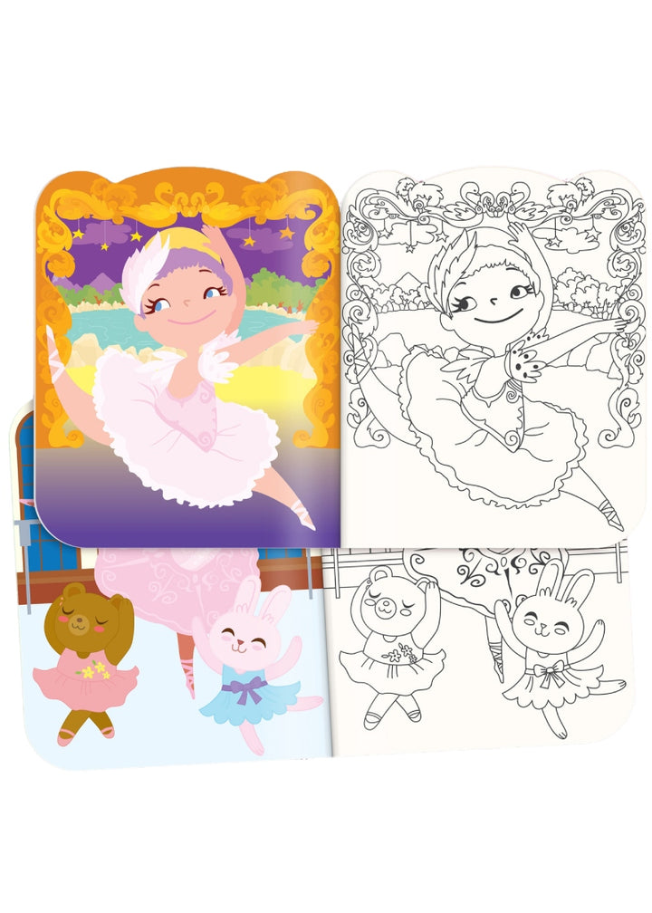 preview of coloring pages inside the dry erase reusable coloring book