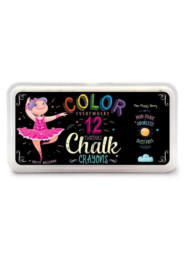 exterior packaging for twistable chalk crayons