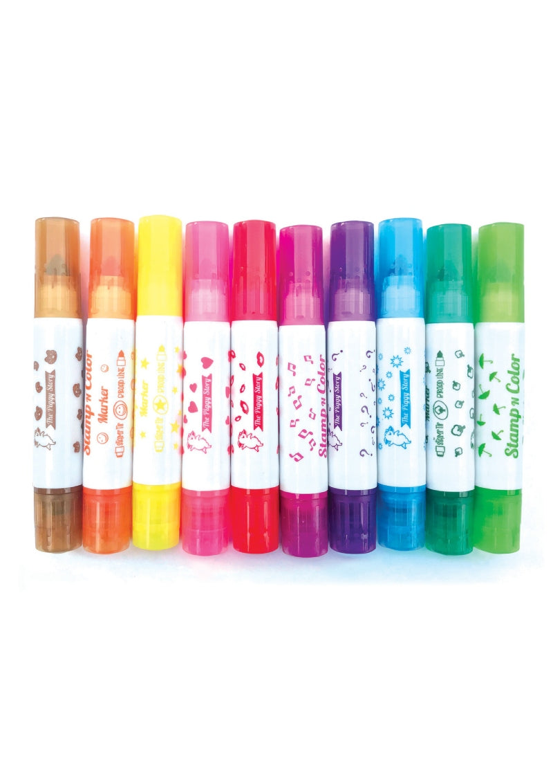multicolor, dual-ended stamping markers