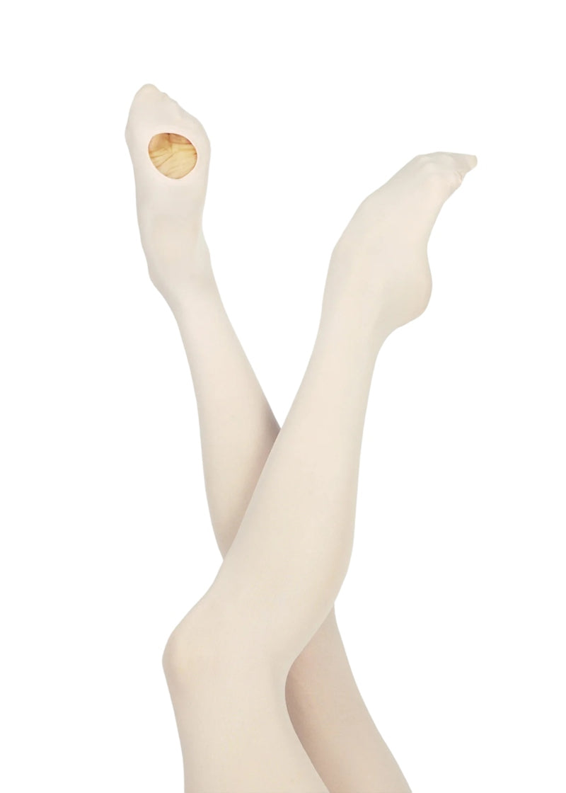 Wear Moi DIV03 Women's Classique Convertible Tights in Light Pink, modelled on ballet dancer