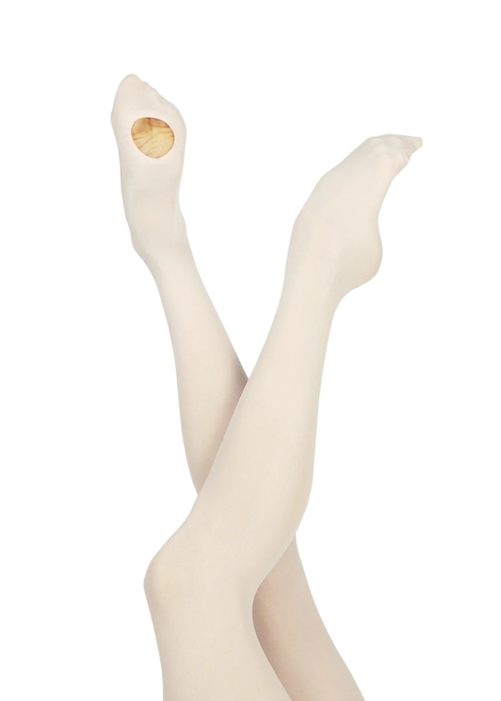 Wear Moi DIV03 Women's Classique Convertible Tights in Light Pink, modelled on ballet dancer