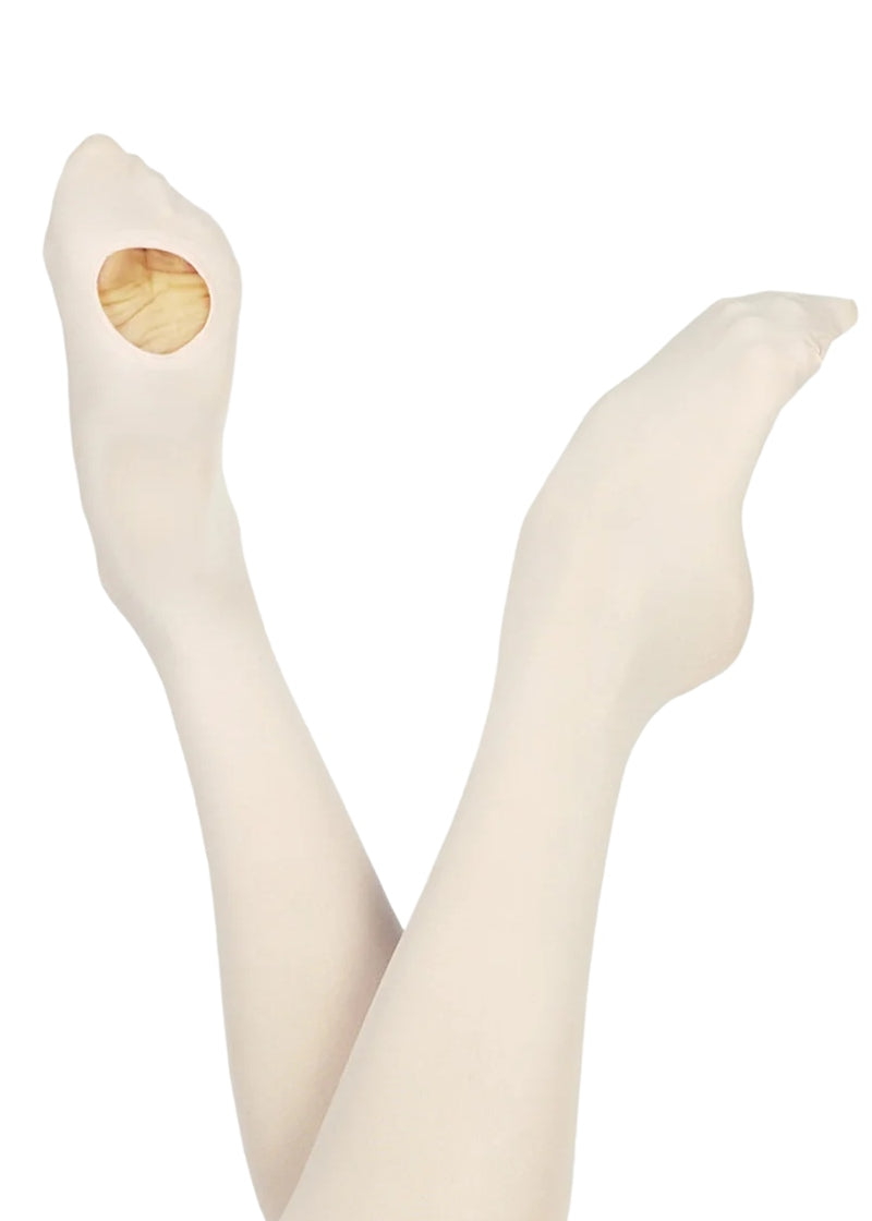 Wear Moi DIV03 Women's Classique Convertible Tights in Light Pink, modelled on ballet dancer