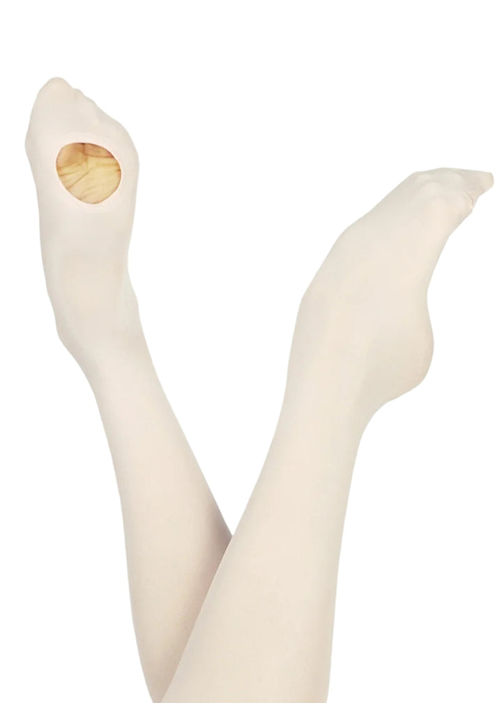 Wear Moi DIV03 Women's Classique Convertible Tights in Light Pink, modelled on ballet dancer