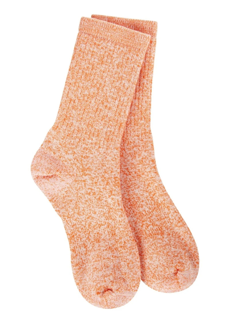 World's Softest Socks Summit wool-blend crew socks in Pumpkin orange