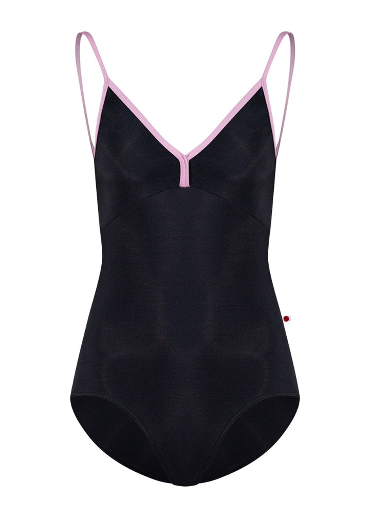 Daria High-Cut Camisole Leotard (Black/Confetti)