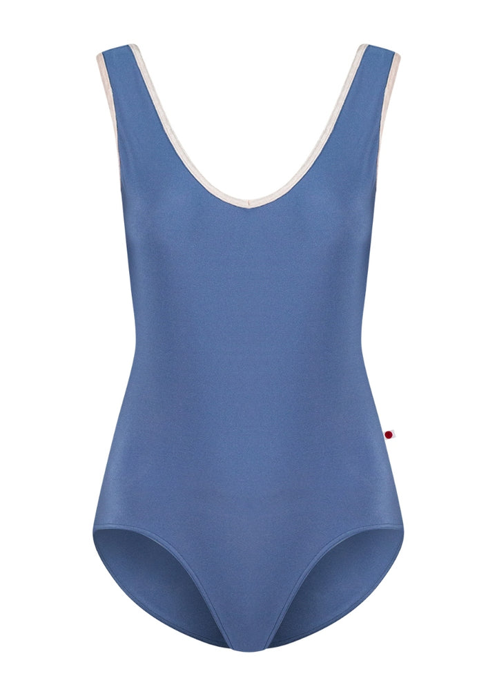 Gina High-Cut Tank Leotard (Arctic/Misty Rose)