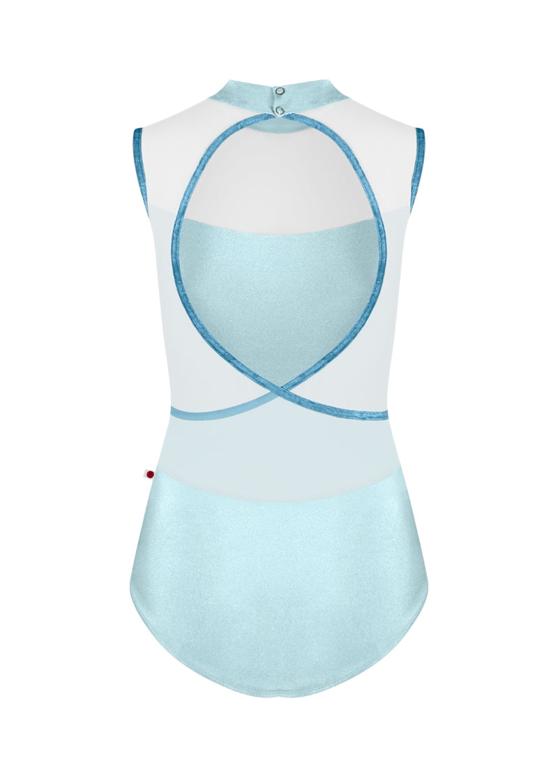 Camila Mesh Tank Leotard (Mirror/White/Juniper)