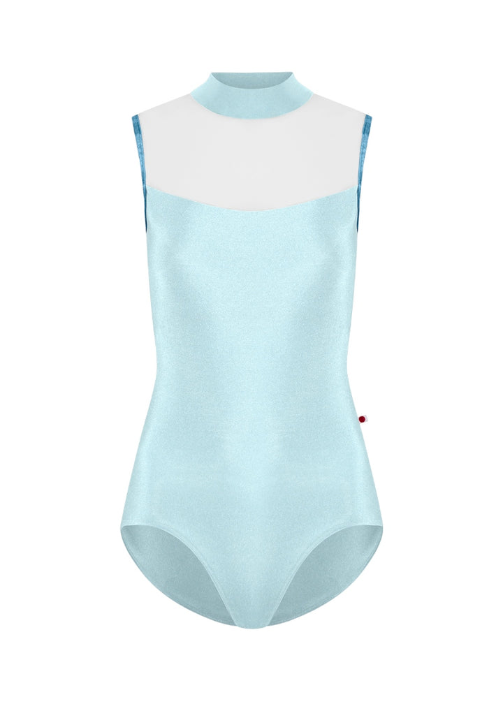 Camila Mesh Tank Leotard (Mirror/White/Juniper)