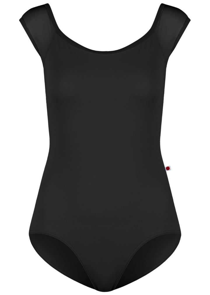 Wendy Cap Sleeve Leotard (Black)