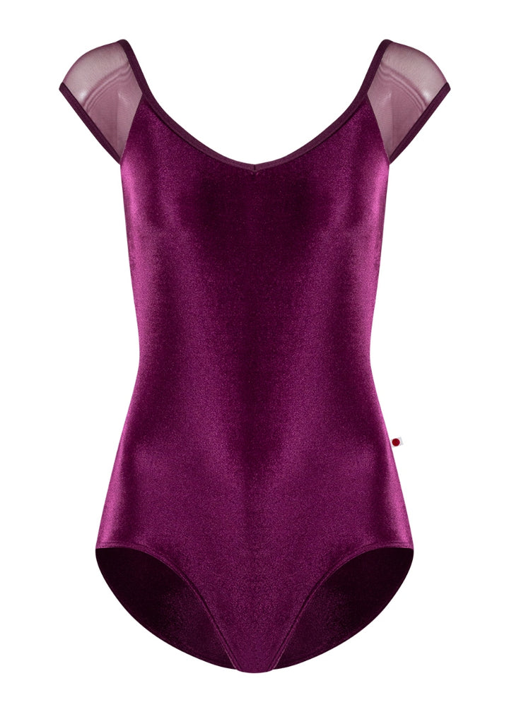 ON SALE Nina Mesh Cap Sleeve Leotard (Roxy/Opera)