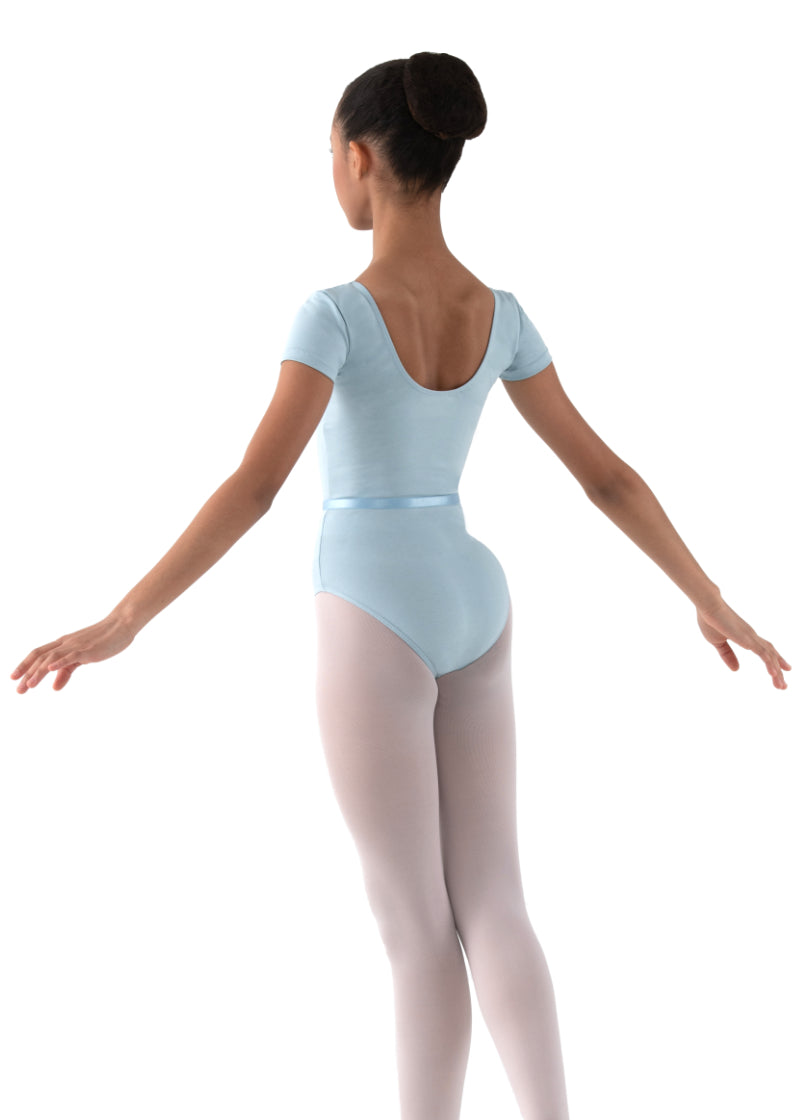 Haline Youth Short Sleeve Leotard (Angel Blue)