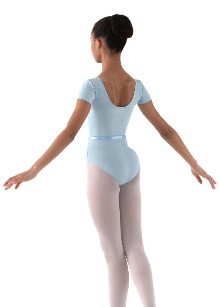 Haline Youth Short Sleeve Leotard (Angel Blue)