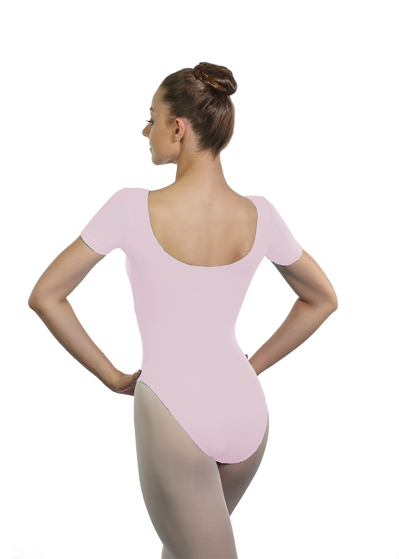 Haline Youth Short Sleeve Leotard (French Rose)