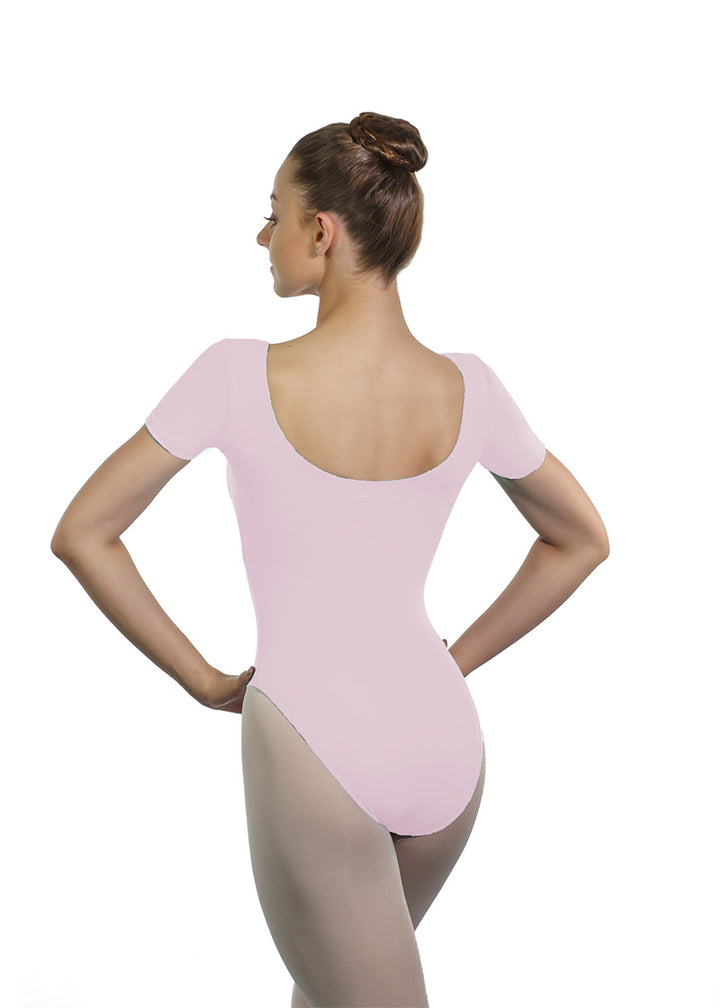 Haline Youth Short Sleeve Leotard (French Rose)