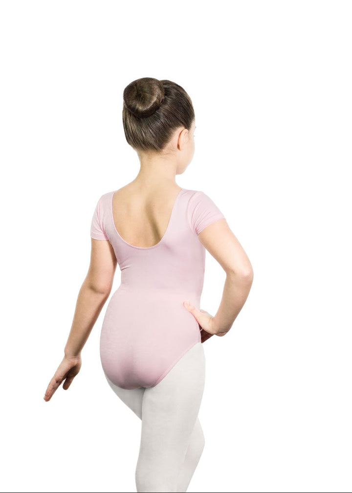 Haline Youth Short Sleeve Leotard (Rose Ballet)