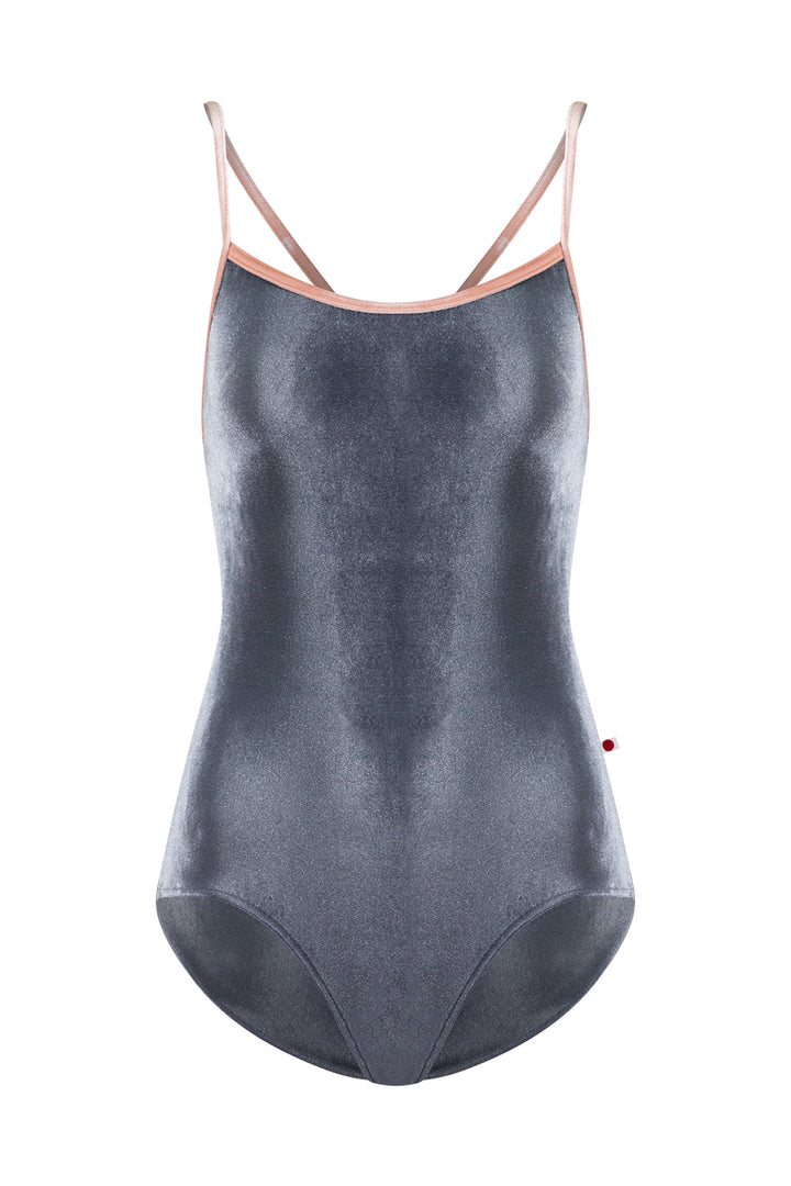 Nadja Camisole Leotard (Steel/Blush)