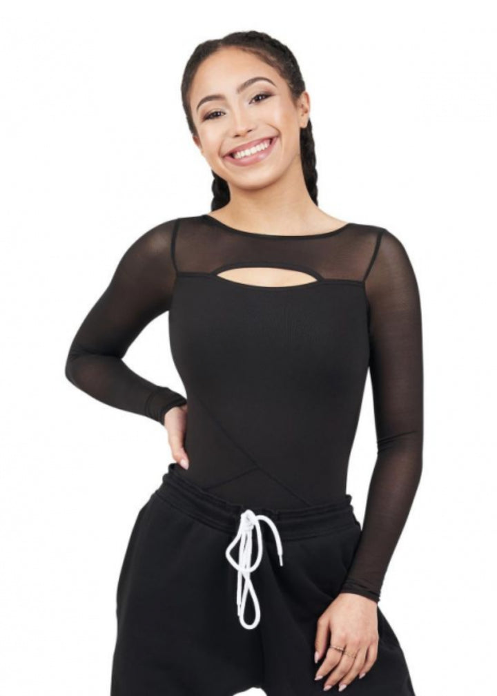 Front Keyhole Long Sleeve Leotard