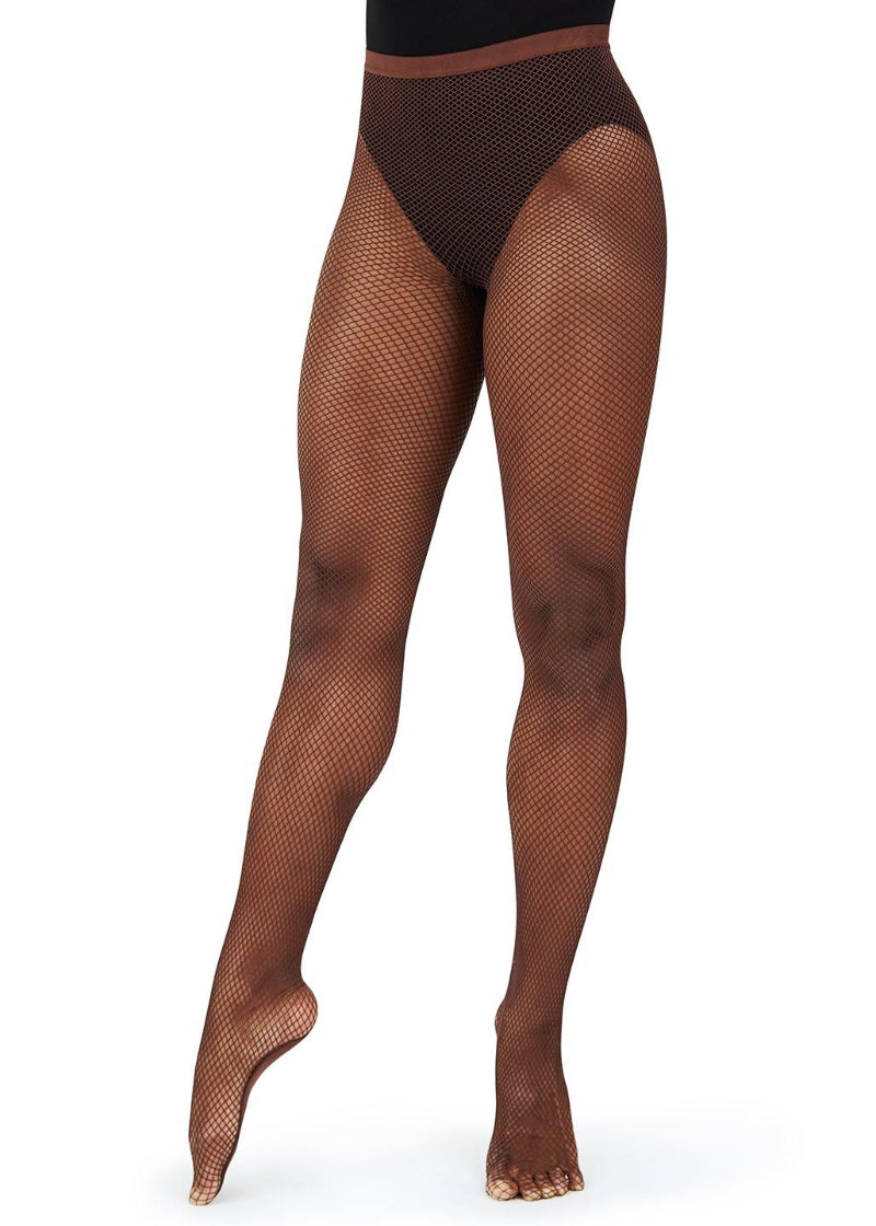 Women Fishnet Mesh See Through Footless Stretchy Tights Pant