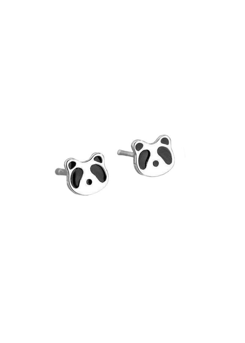 Tiny Panda Stud Earrings