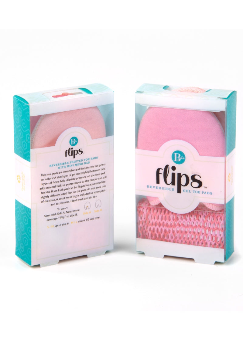 Flips Reversible Gel Toe Pads (Pink/Peach)