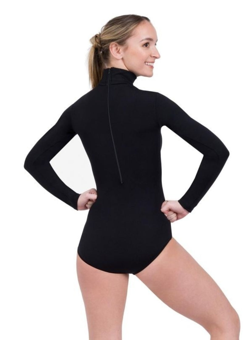 Zip Back Turtleneck Bodysuit – Dancewear Online