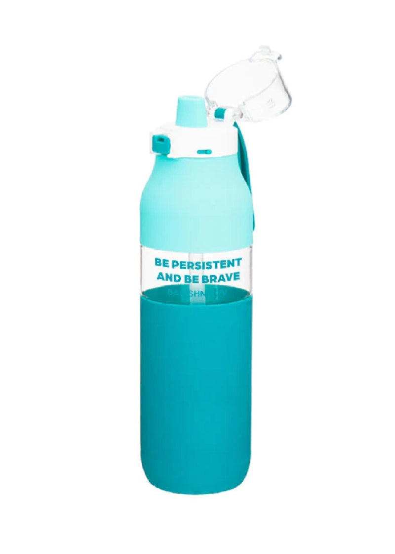 Misha Quote Water Bottle (Blue)