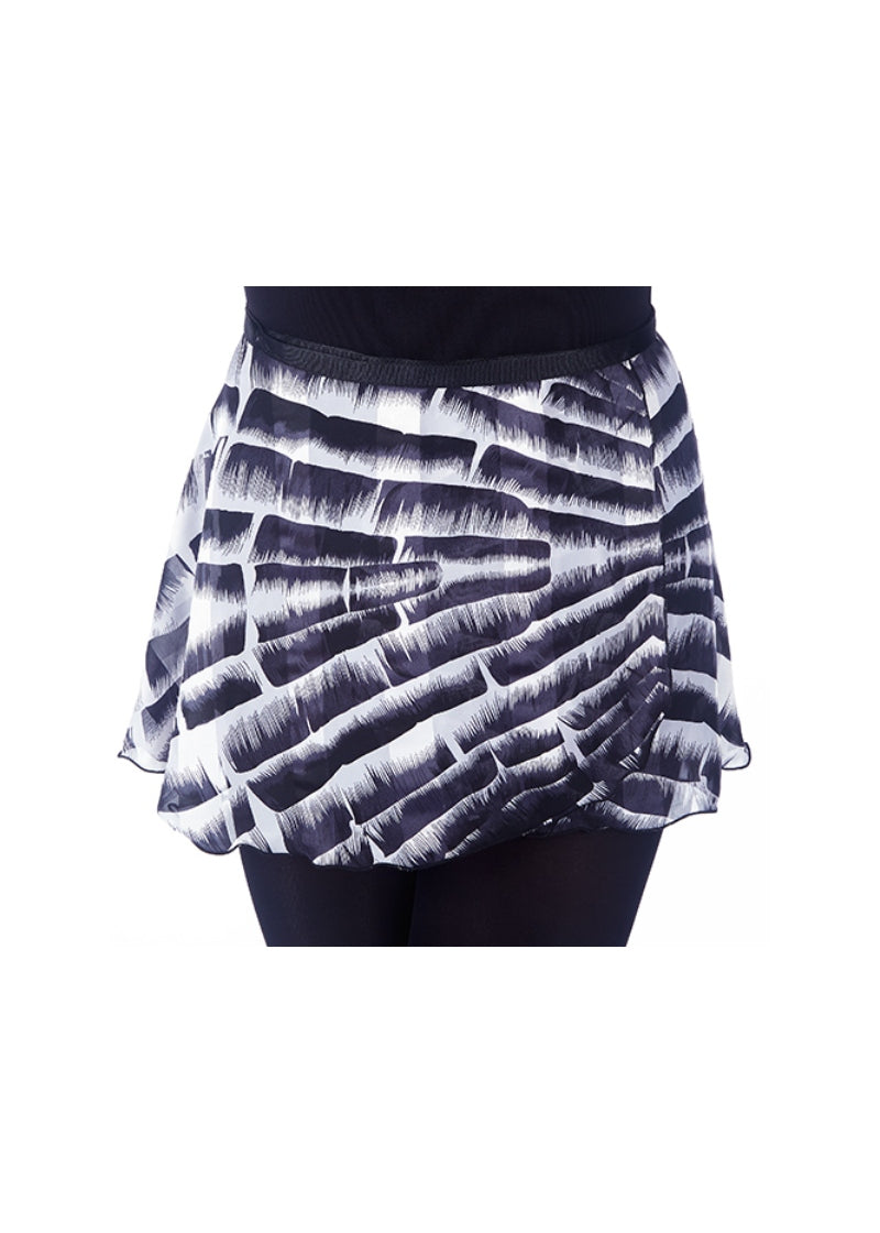 ON SALE Black & White Selection Wrap Skirt (12" Hem)