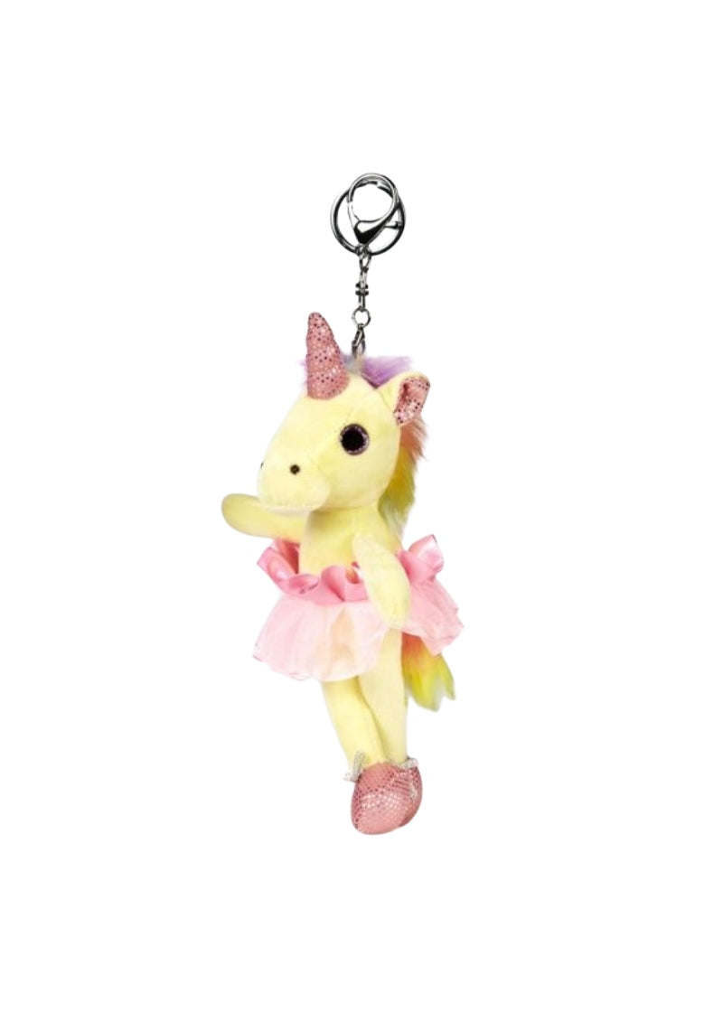 Plush Ballerina Unicorn Keychain
