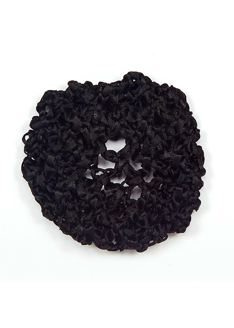 Satin Ribbon Crochet Bun Cover (Large)