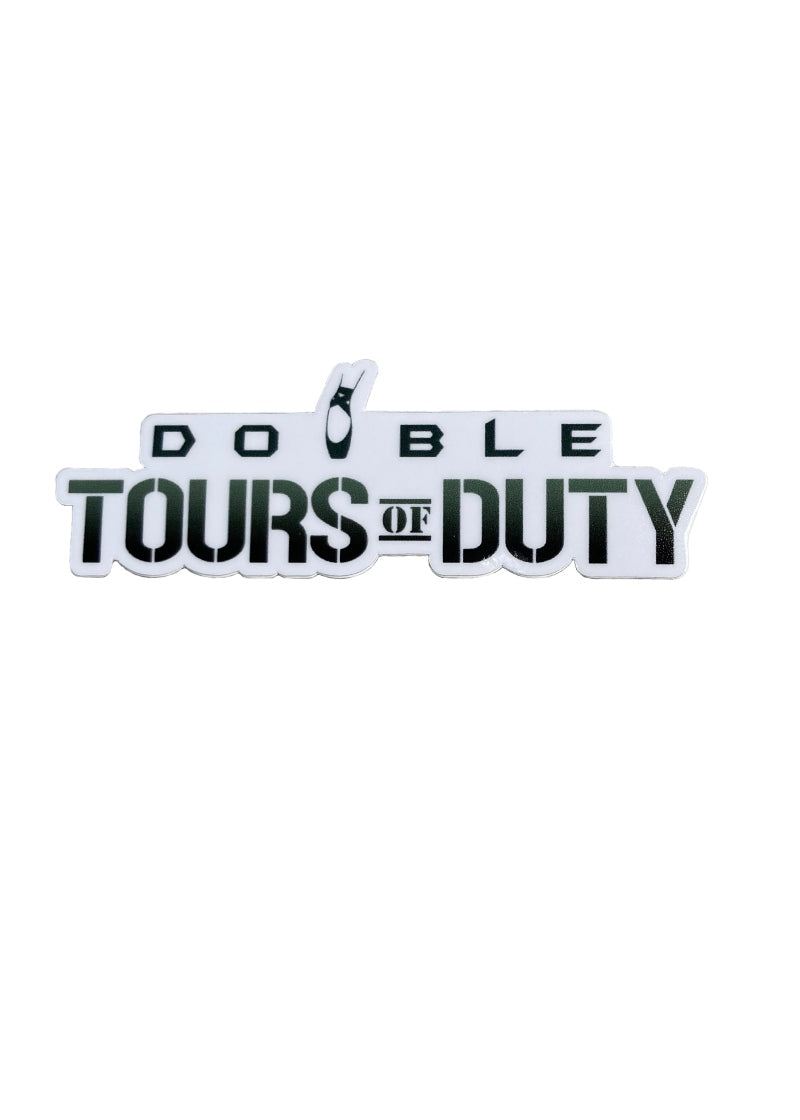 Double Tours of Duty Vinyl Sticker