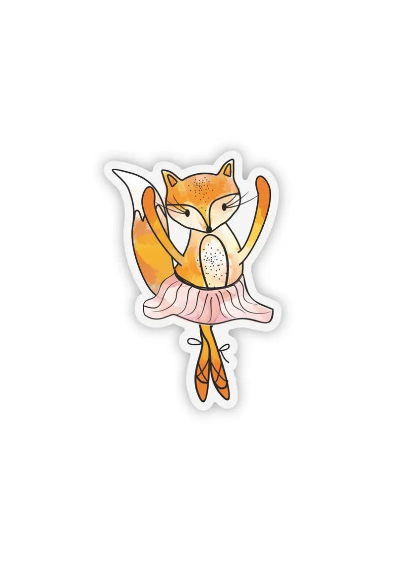 Fox Ballerina Sticker