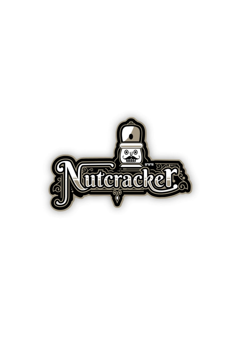Nutcracker Soldier Sticker (Black/Gold)