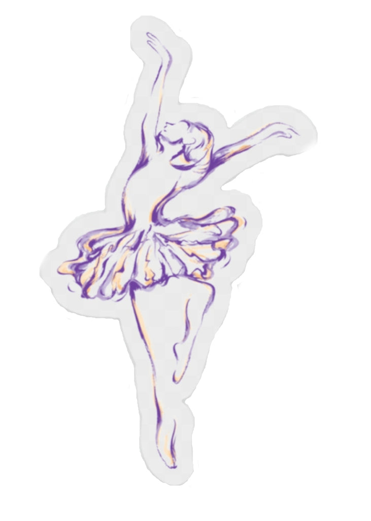 Line Drawing Ballerina Vinyl Sticker – Allegro Dance Boutique
