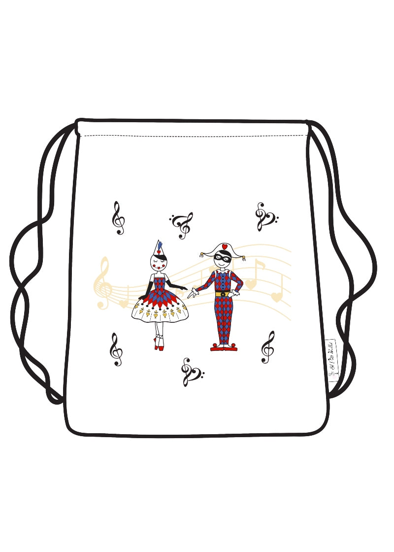 Harlequinade Drawstring Backpack