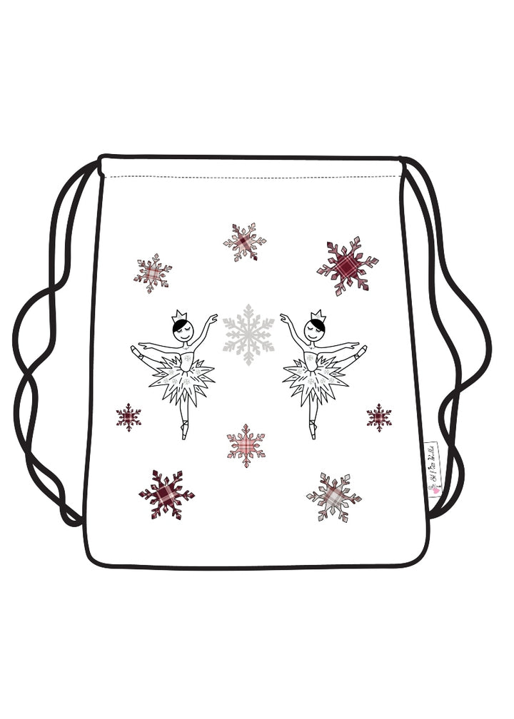 ON SALE Waltz of the Snowflakes Drawstring Backpack