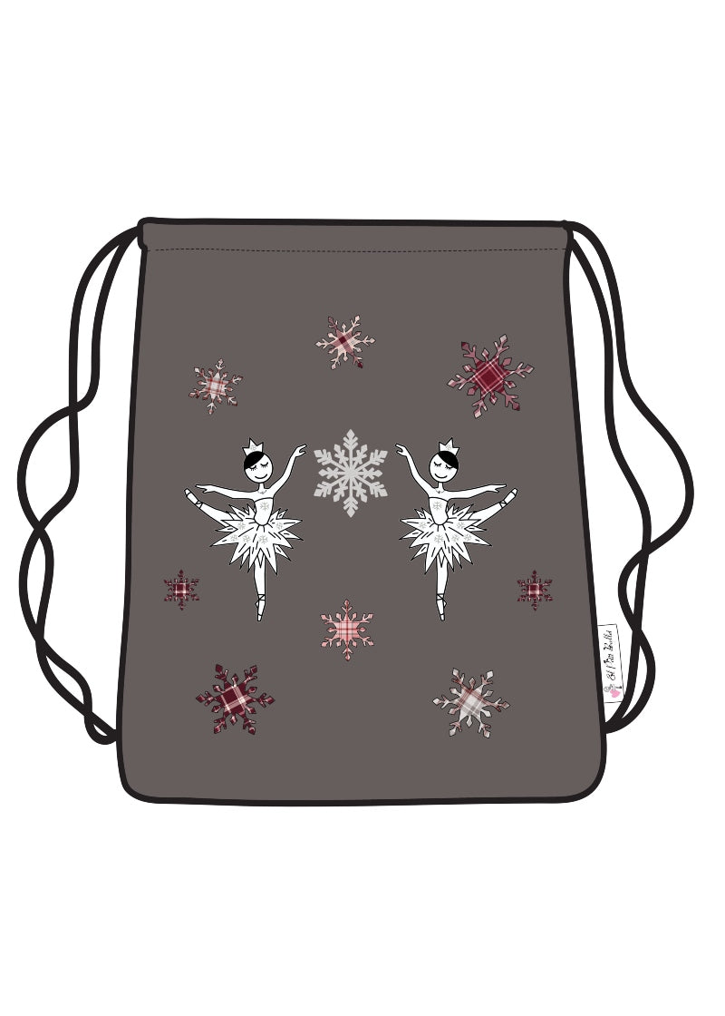 Waltz of the Snowflakes Drawstring Backpack