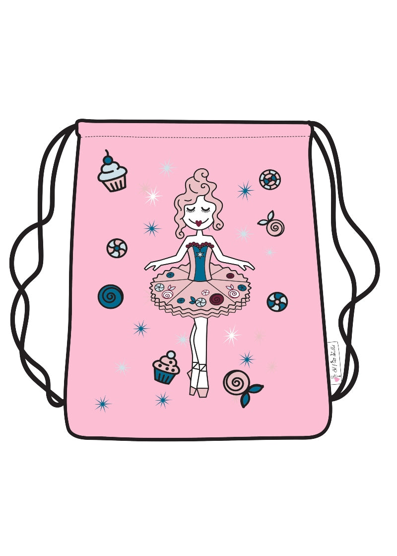 ON SALE Sugar Plum Fairy Drawstring Backpack