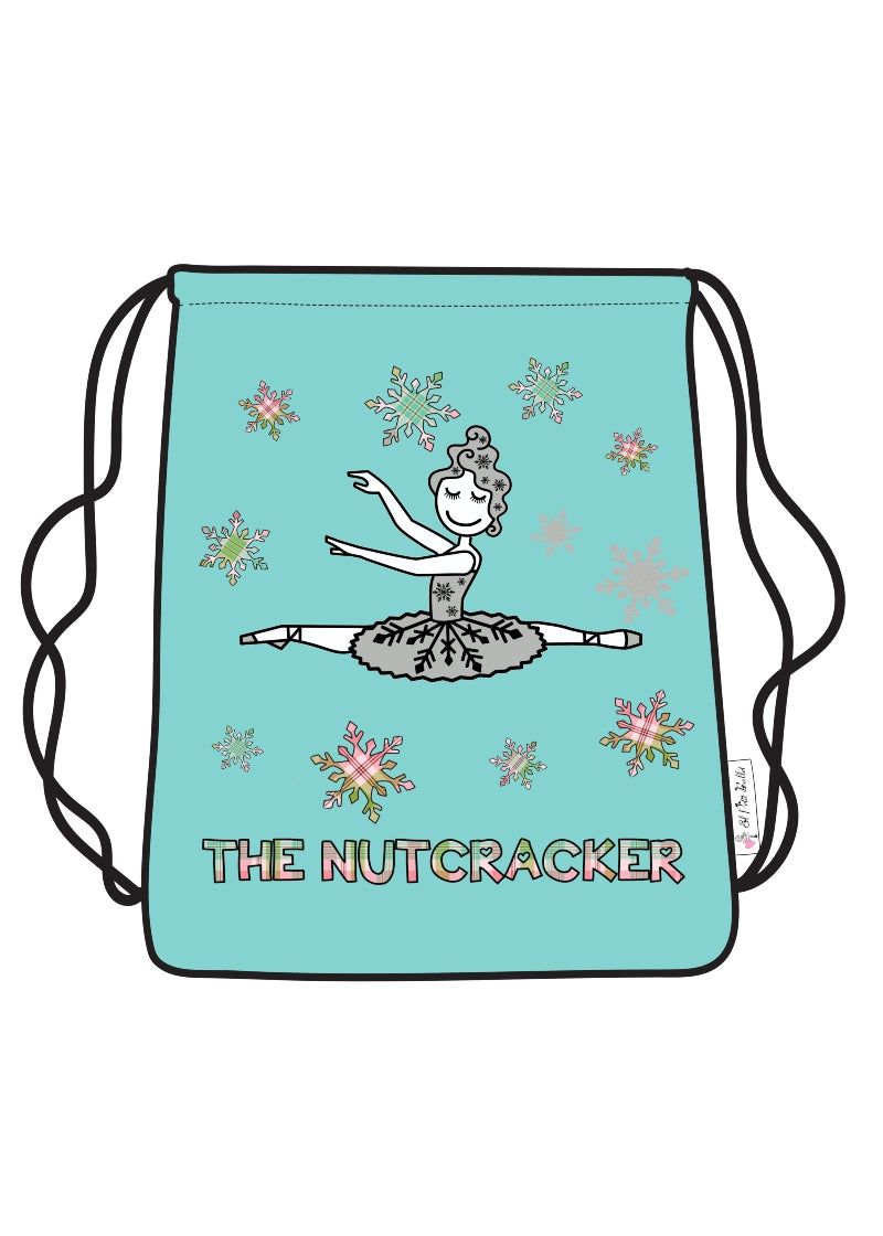 Nutcracker Snow Queen Leaping Drawstring Backpack