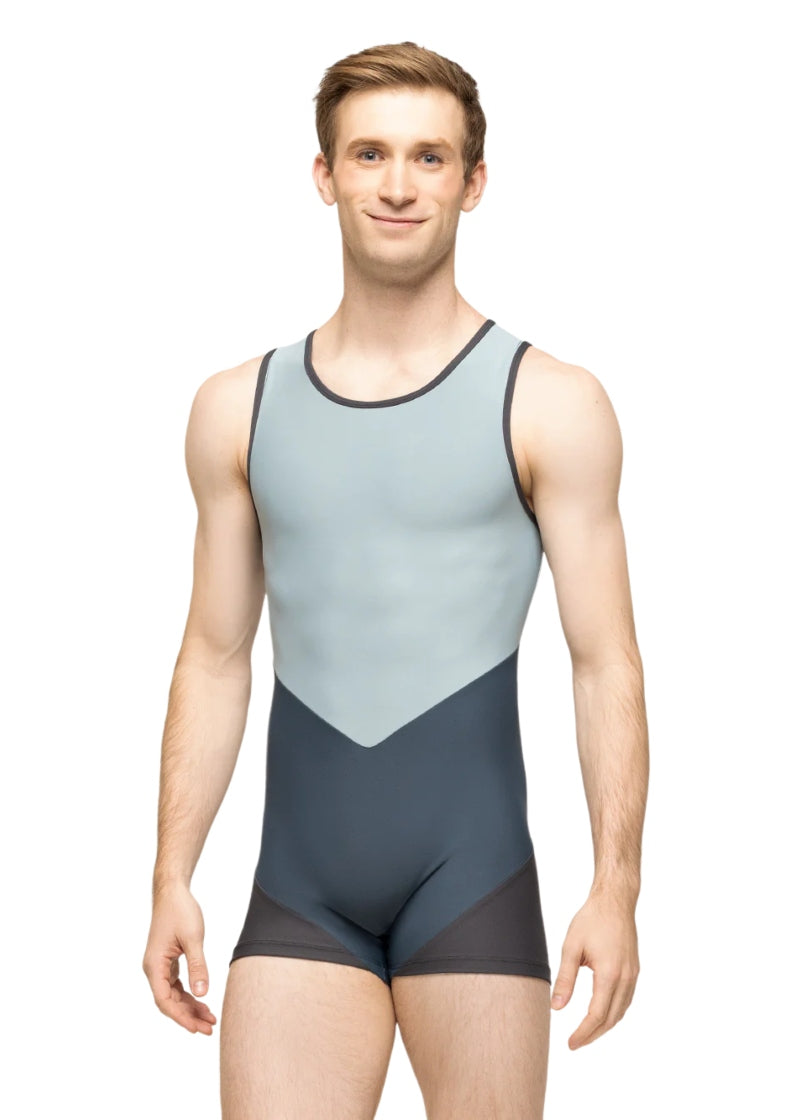 Harper Men's Biketard (Misty Blue)