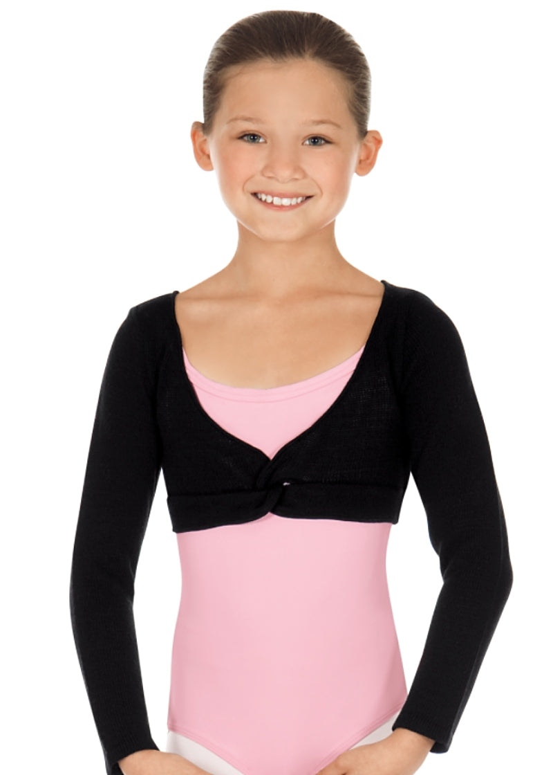 Soft Knit Twist Front Youth Ballet Sweater