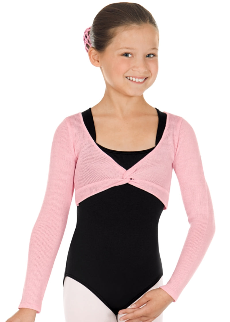 Soft Knit Twist Front Youth Ballet Sweater