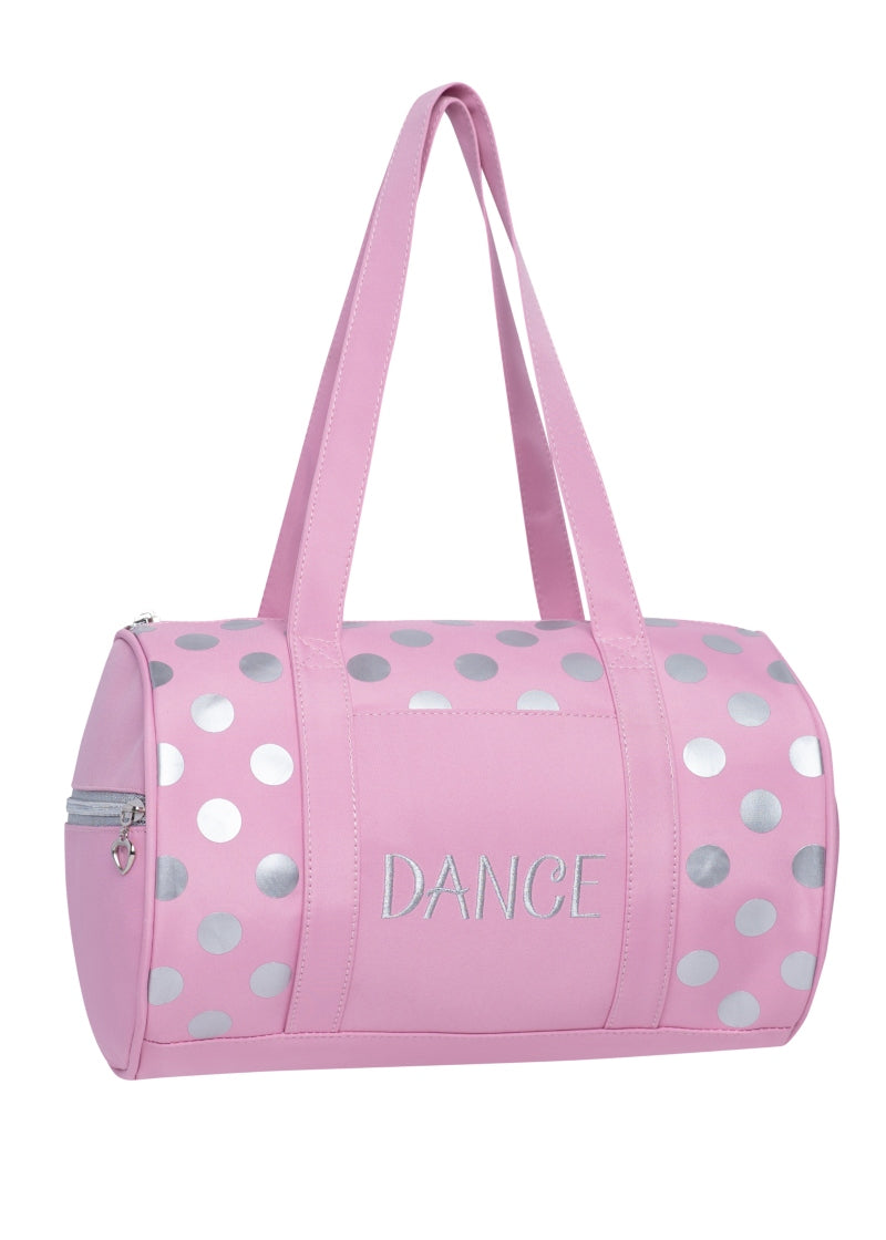Dots Duffel Bag (Pink/Silver)