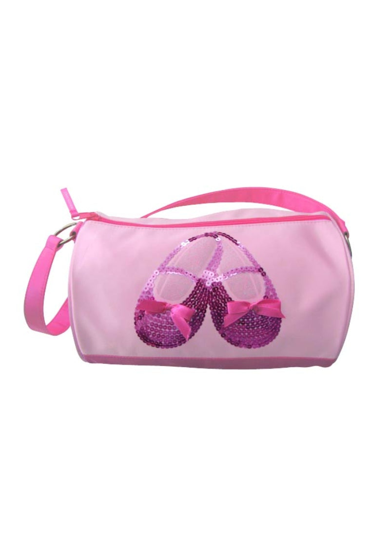 Satin & Sequins Dance Duffel Bag (Pink)